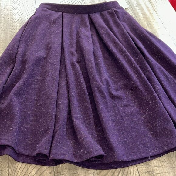 Power 💥 Purple Sparkle ❇️ ✨2 Pocket Skirt Fit & Flare Skirt NWT - Picture 15 of 17